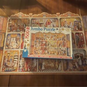 “Jumbo” 1500-piece puzzle Jumbo 1500 Piece Contour Puzzle Doll House shaped